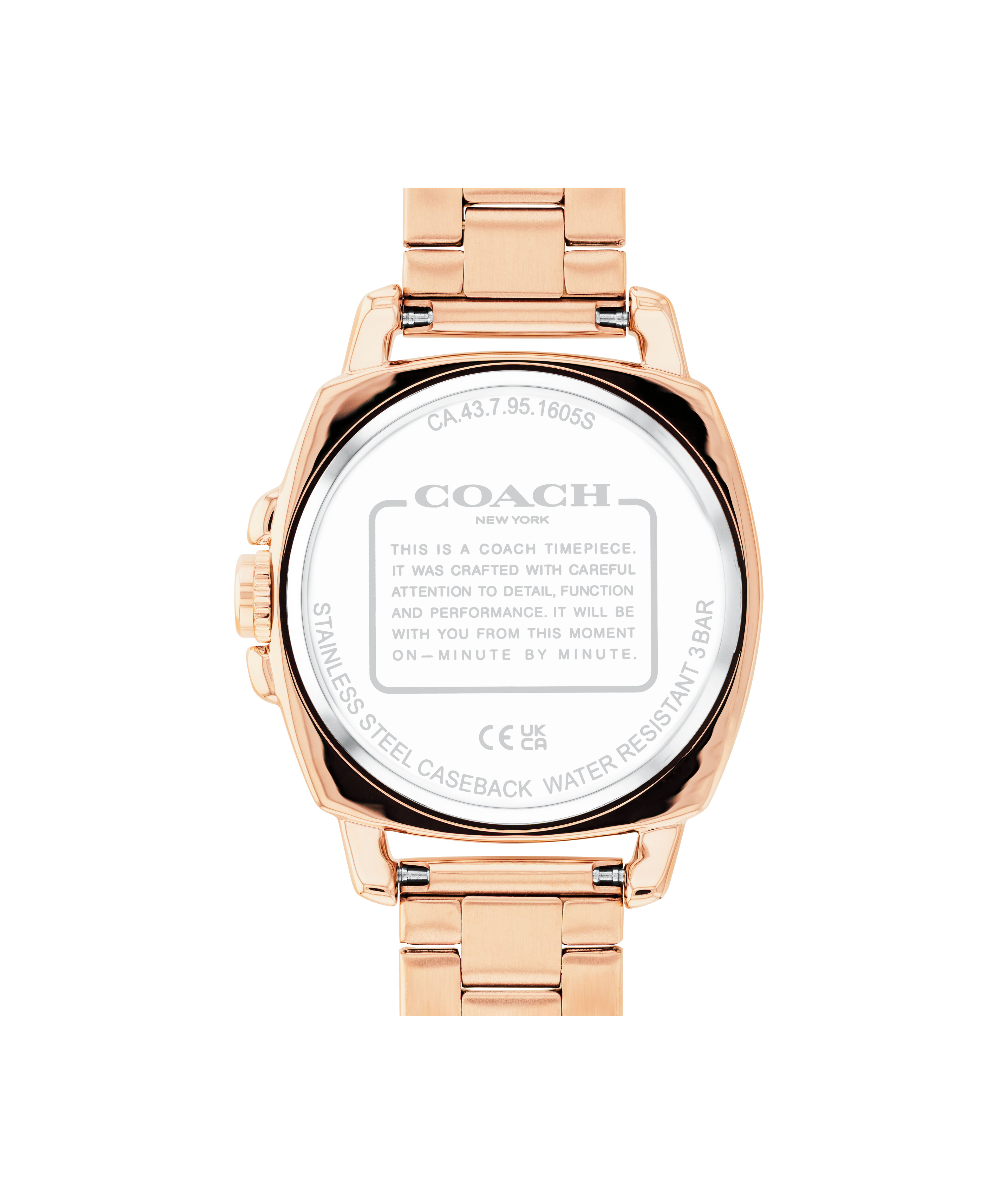 Coach mini boyfriend discount watch rose gold