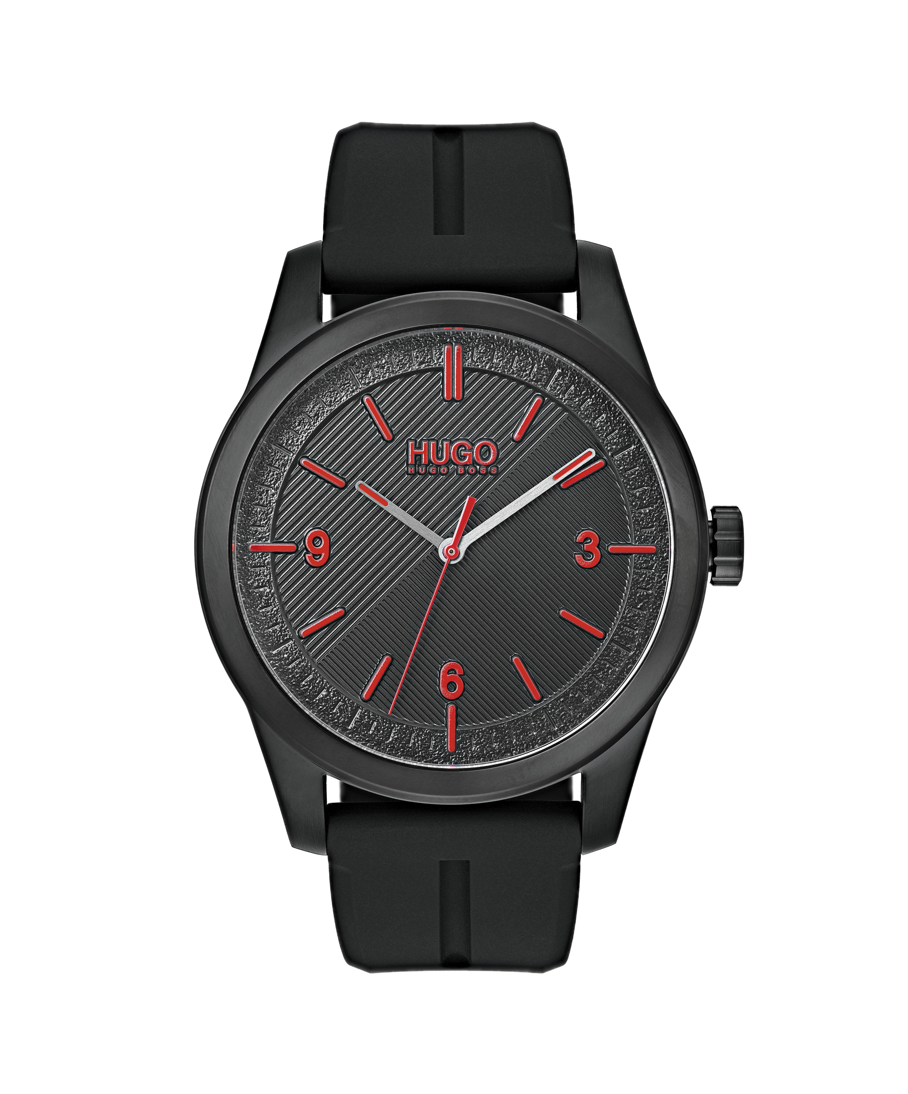 Hugo boss black and red watch outlet