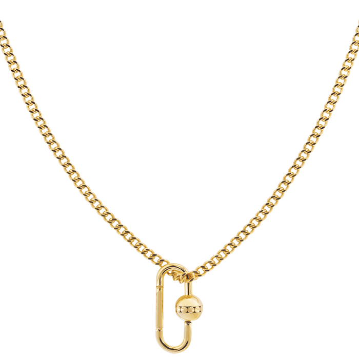 Lock pendant gold clearance