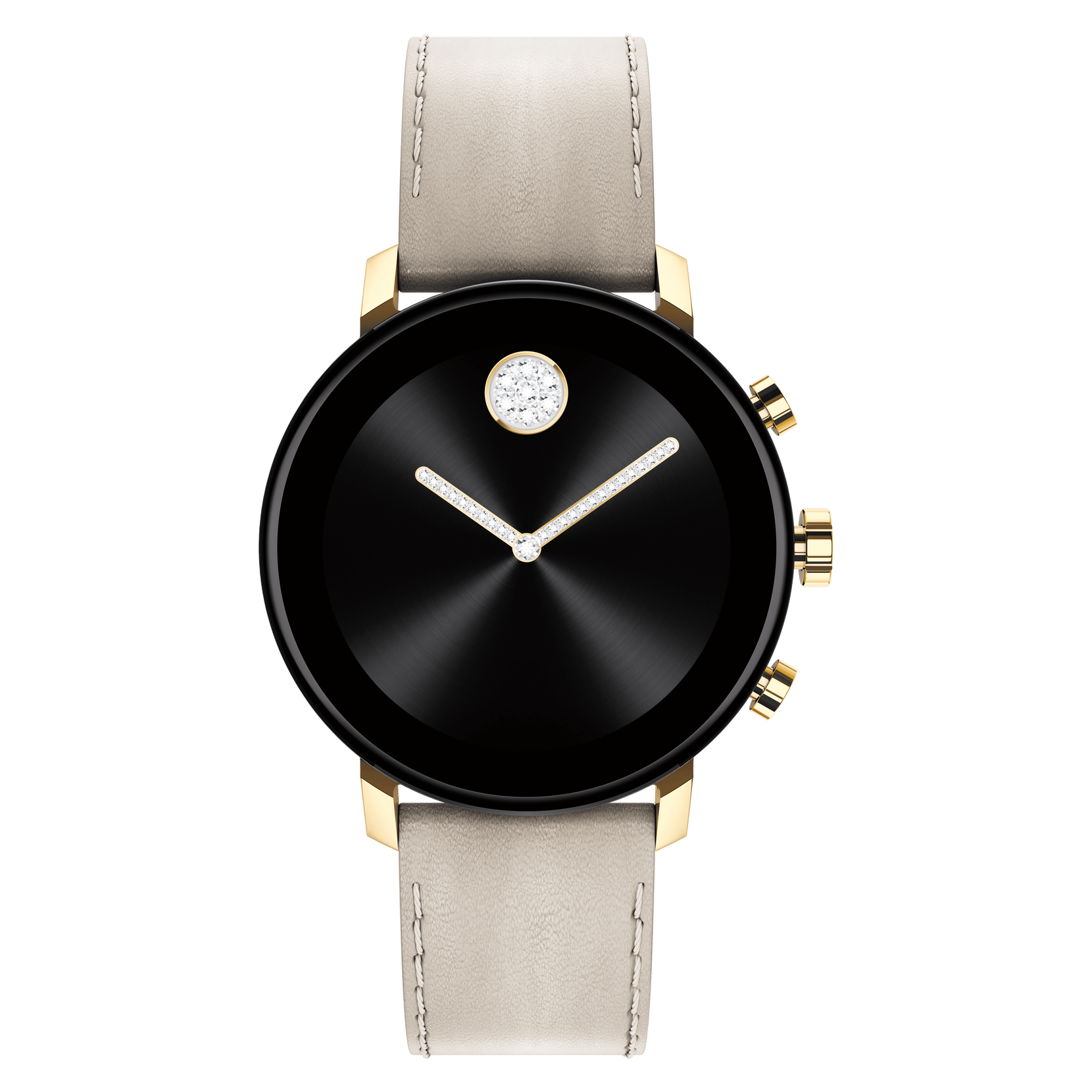 Movado Movado Connect 2.0 pale gold smart watch with grey