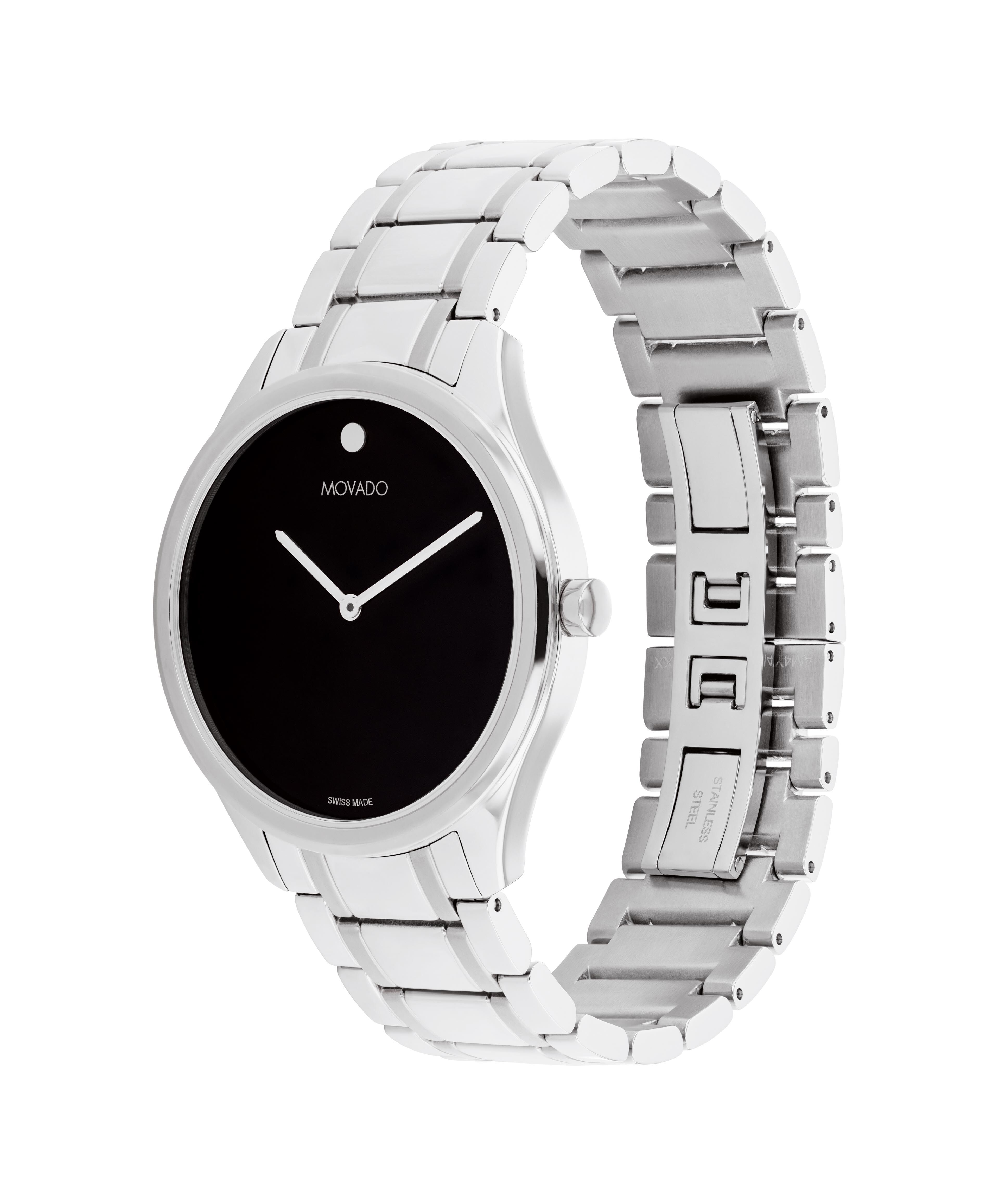 Movado stainless steel watch shop