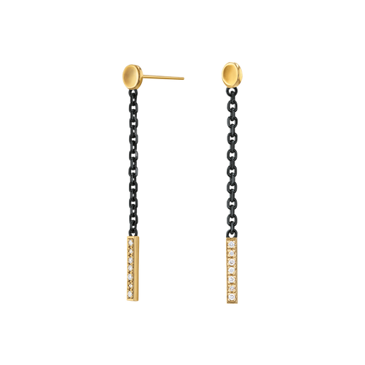 Diamond Bar Drop Women's Earrings