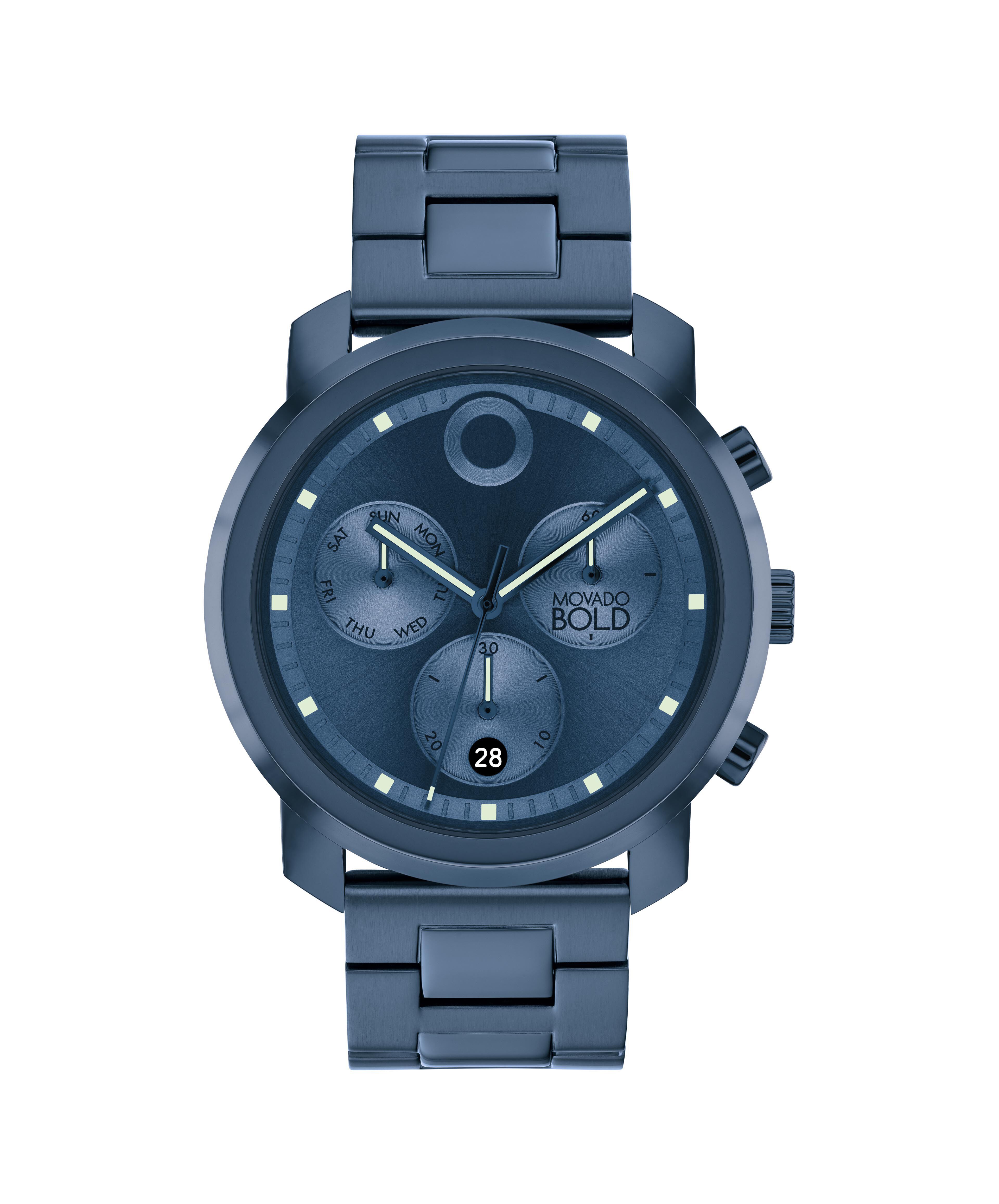 Blue movado on sale
