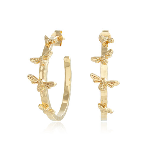 Bee Hoop Women's  Earrings