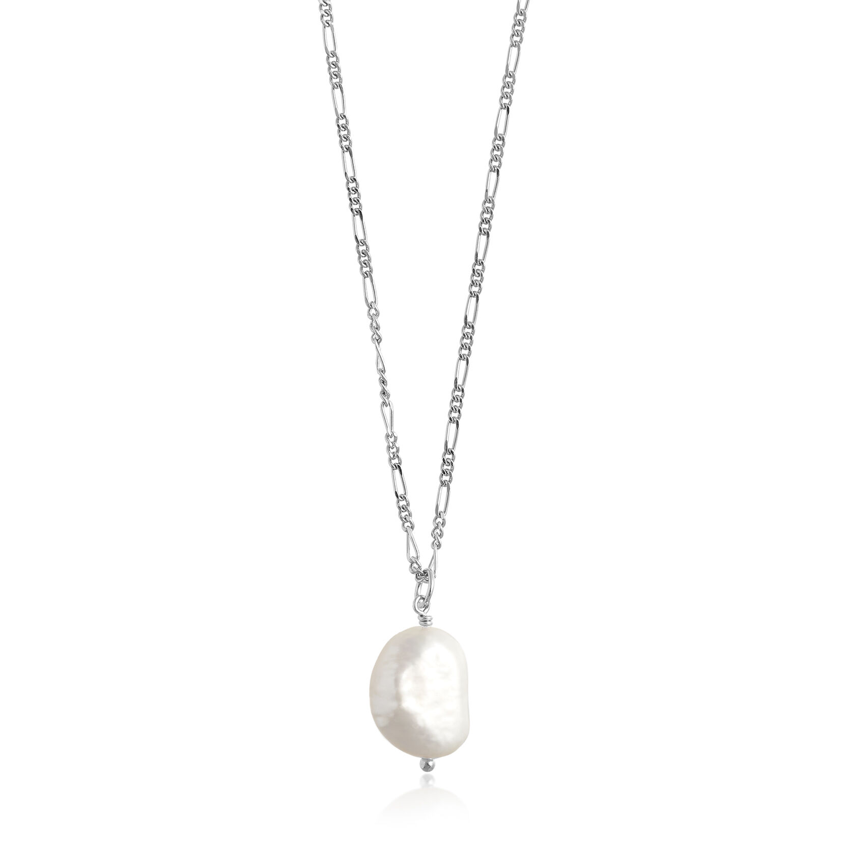 ■VINTAGE HOLLYWOOD■ Classic Pearl NecklaceVH25NNNE100V 028 Classics Pearls Silver Pearl Pendant Necklace | Olivia