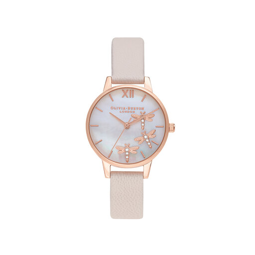 Dancing Dragonfly Crystal Women's Watch, 30mm