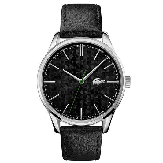 Lacoste | Movado Company Store Lacoste Black Dial with Steel Watch Vienna Stainless 