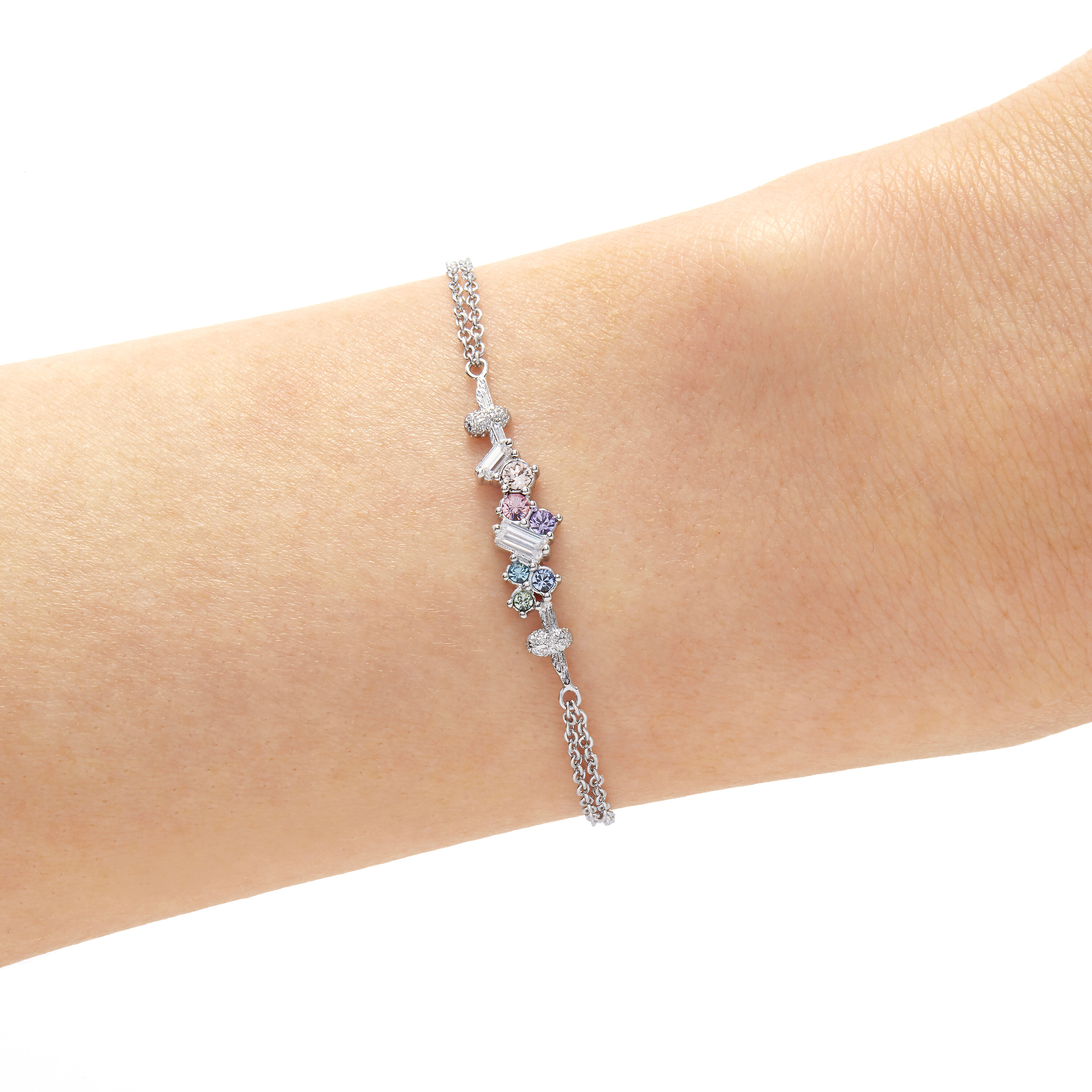Olivia Burton Movado Company Store Rainbow Bee Chain Bracelet