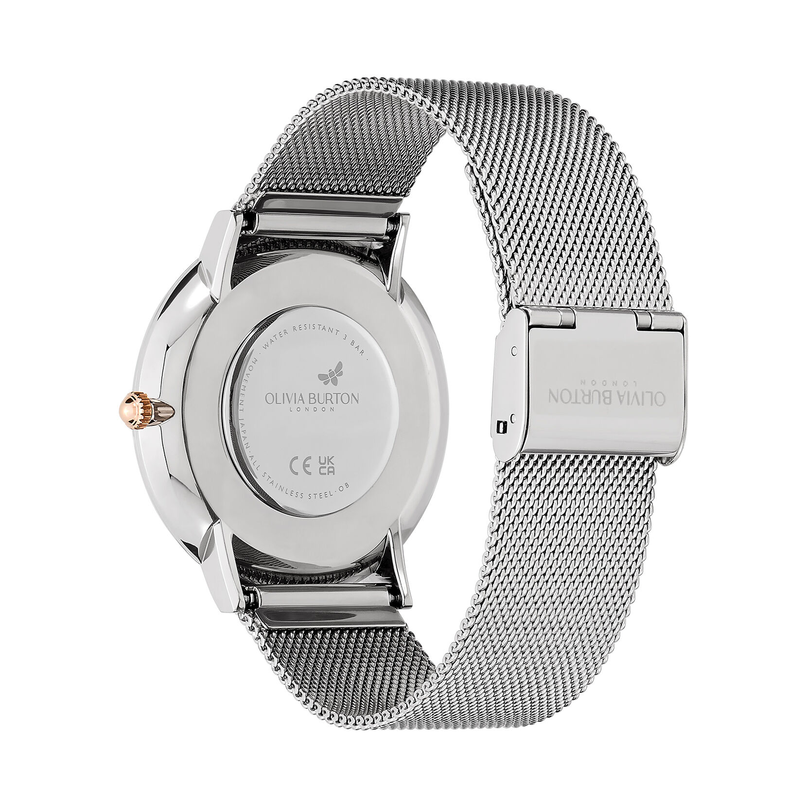 Olivia Burton Celestial Ultra Slim Watch 40mm White Silver