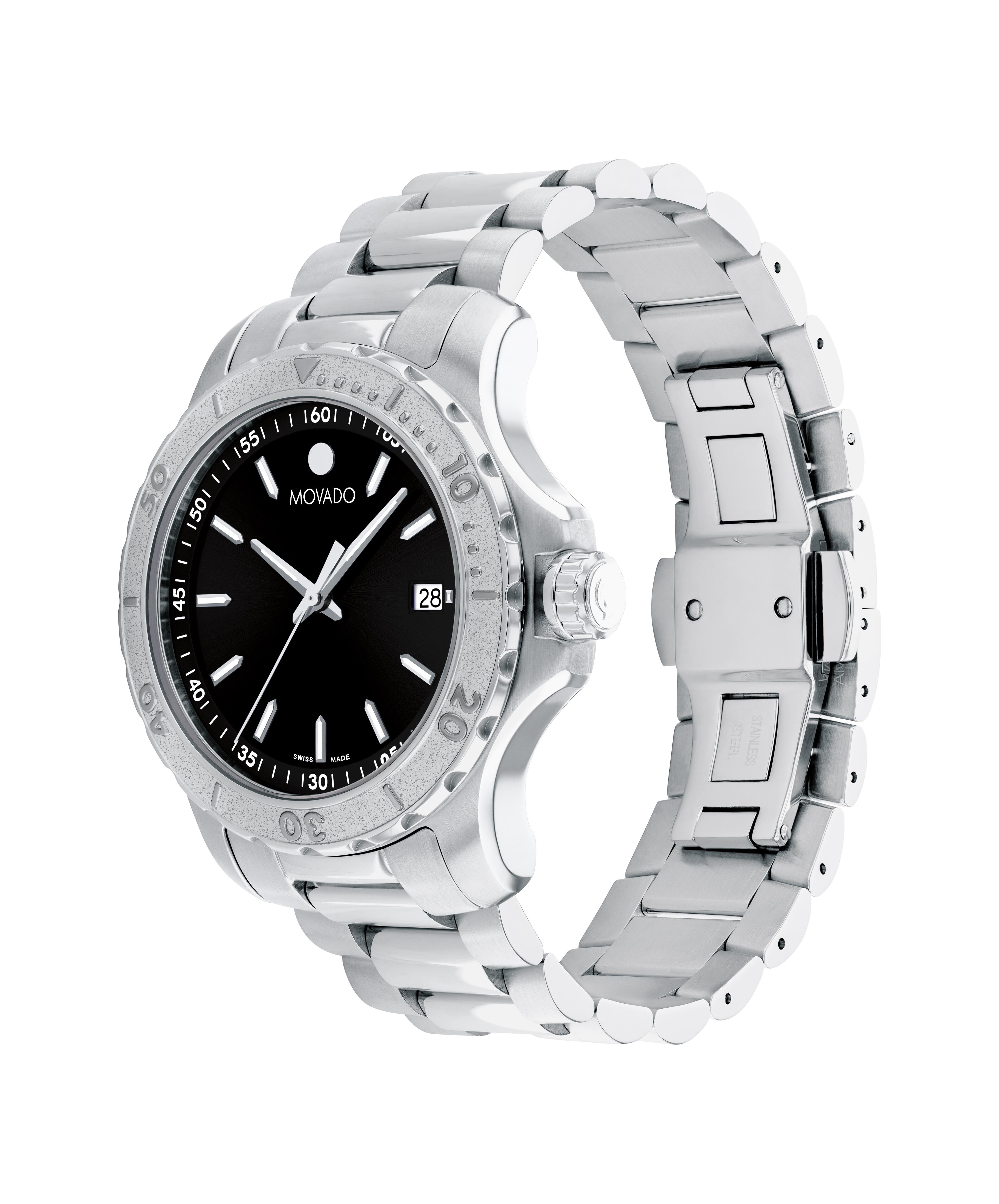 Men s Stainless Steel Watches on Sale Movado Company Store