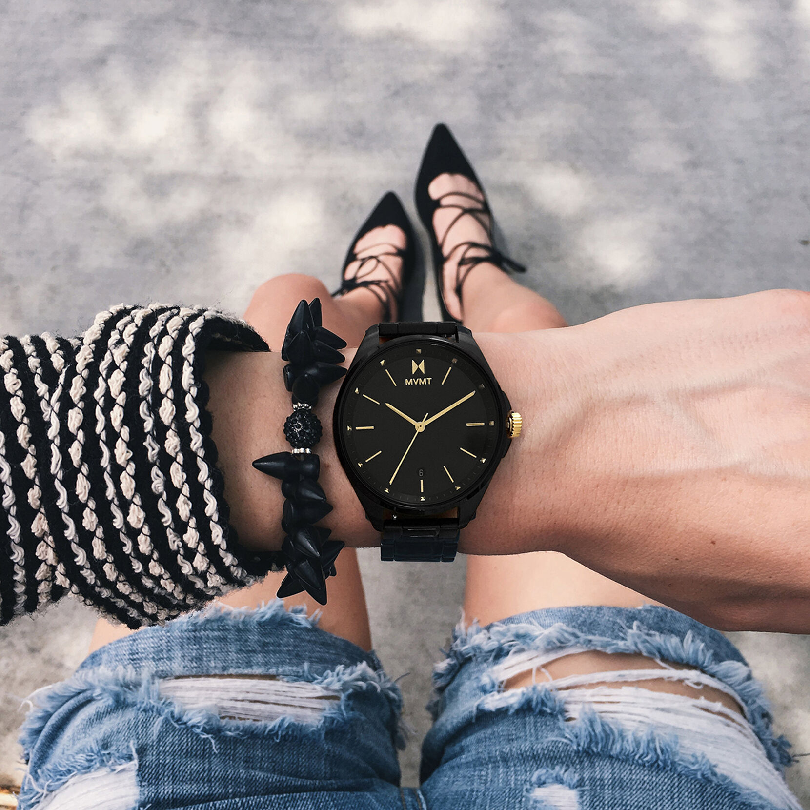 Vipress Black Women's Watch, 36mm