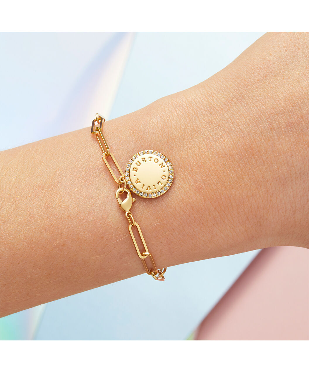 Gold disc bracelet sale