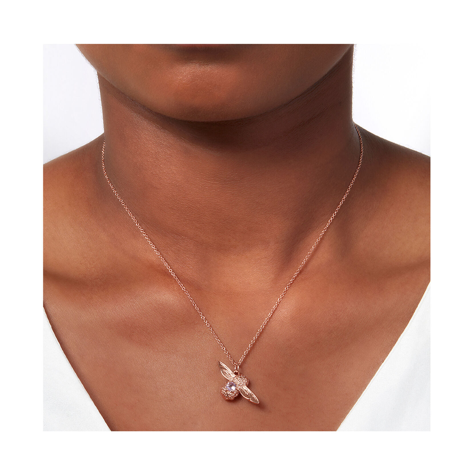 Olivia Burton Bejewelled Bee Women's Necklace