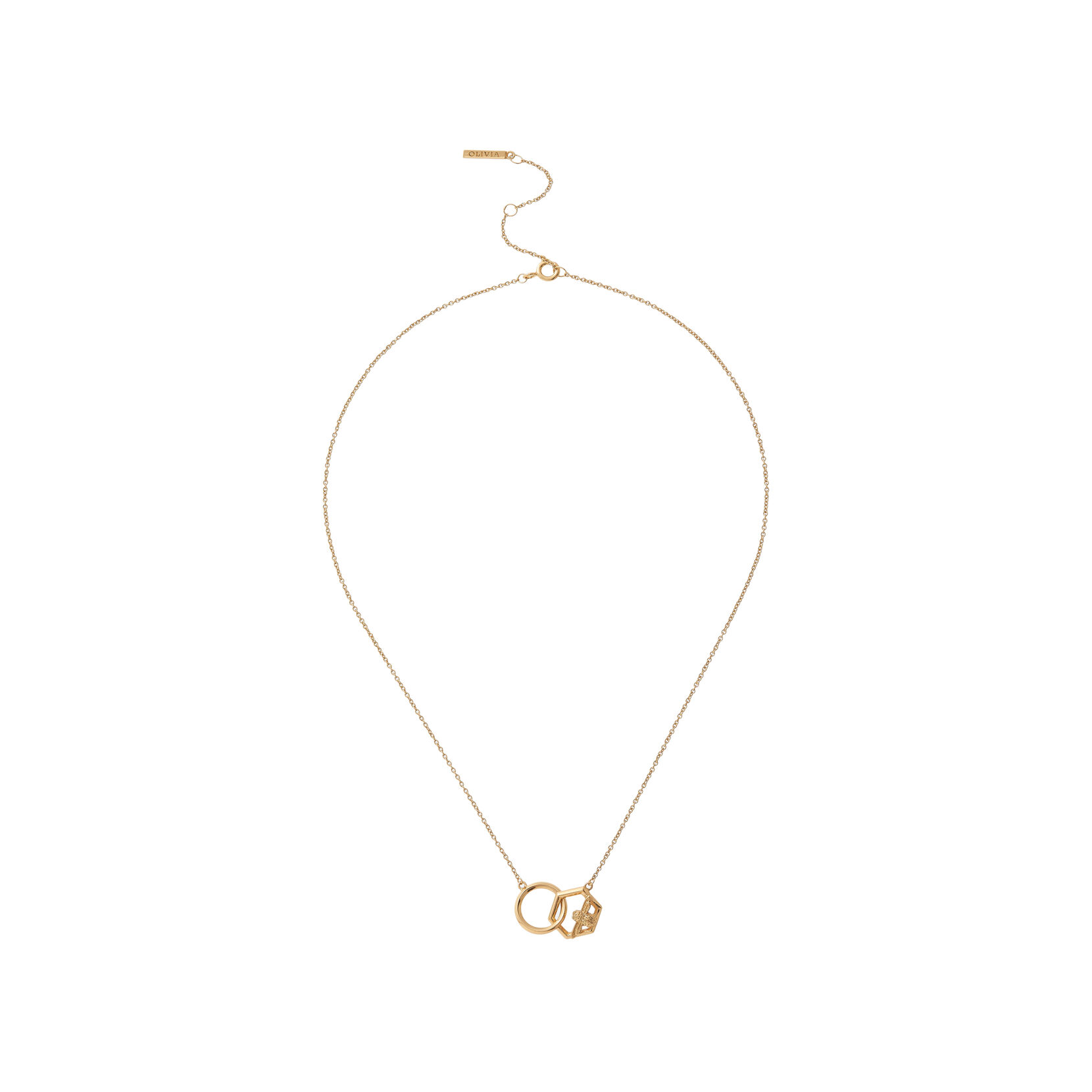 Olivia Burton Honeycomb Bee Women's Necklace