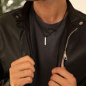 Ceramic Monolith Pendant Men's Necklace