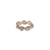Floral Charm Rope Women's Ring