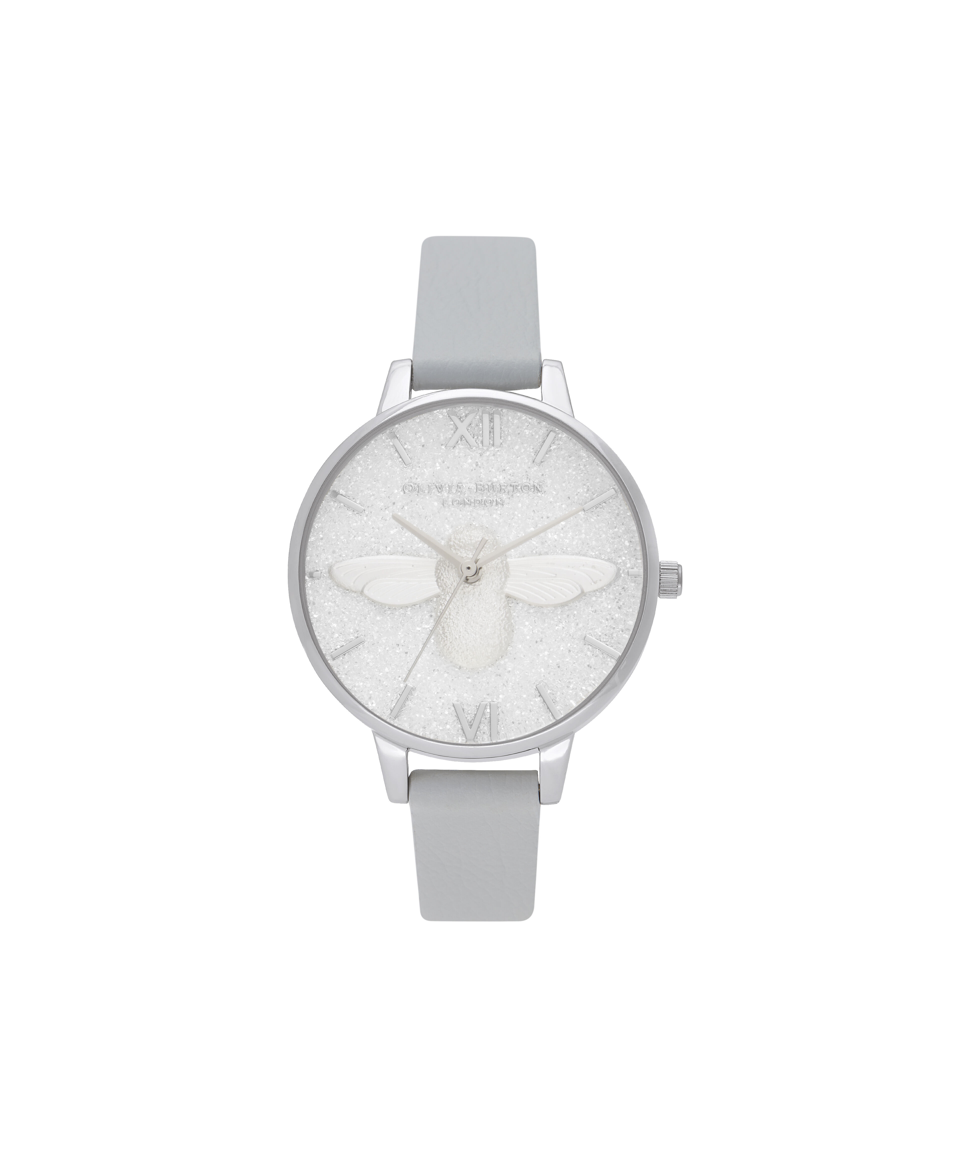 Olivia burton 3d bee watch silver shop