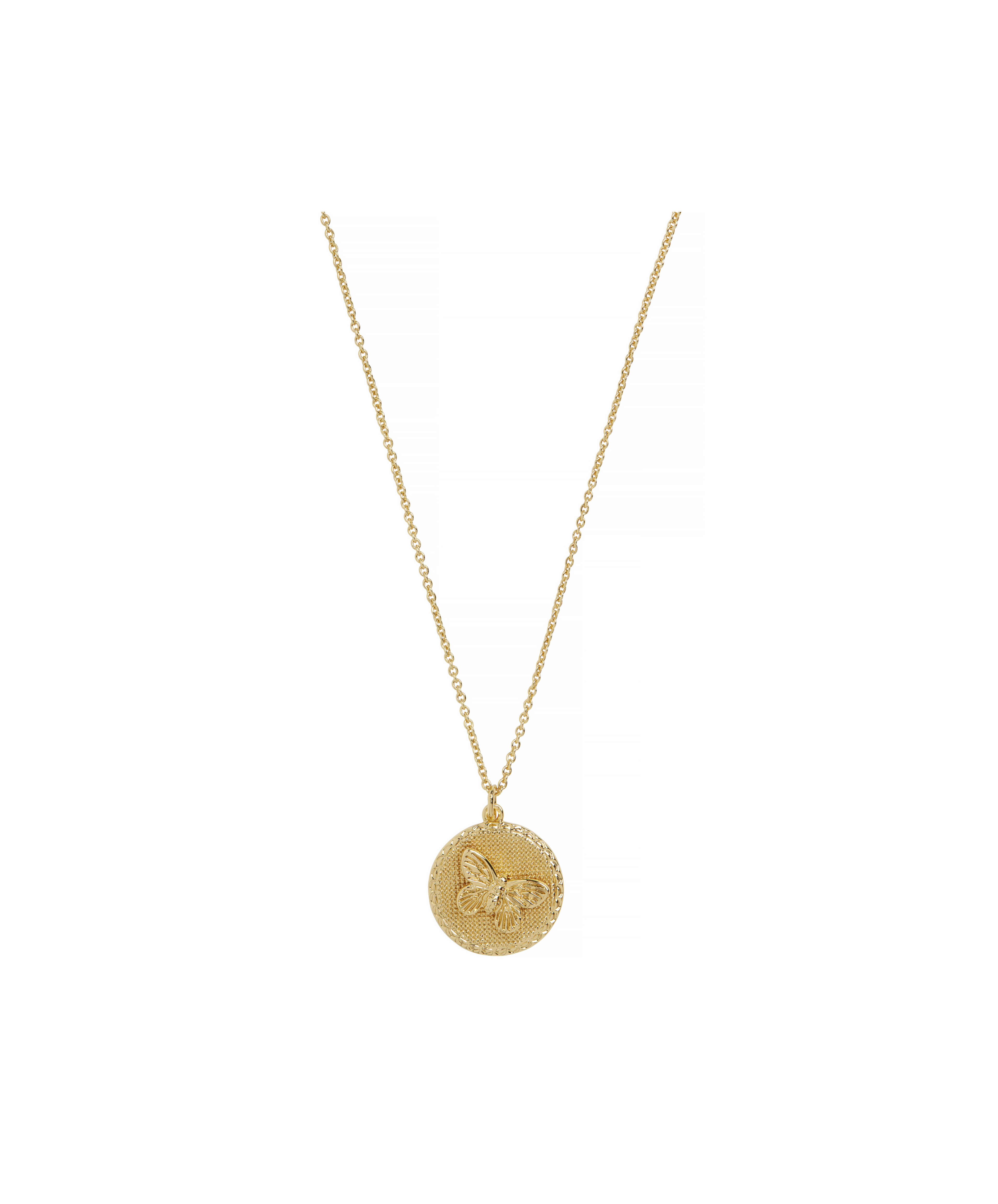 Olivia Burton Movado Company Store 3D Butterfly Disc Necklace