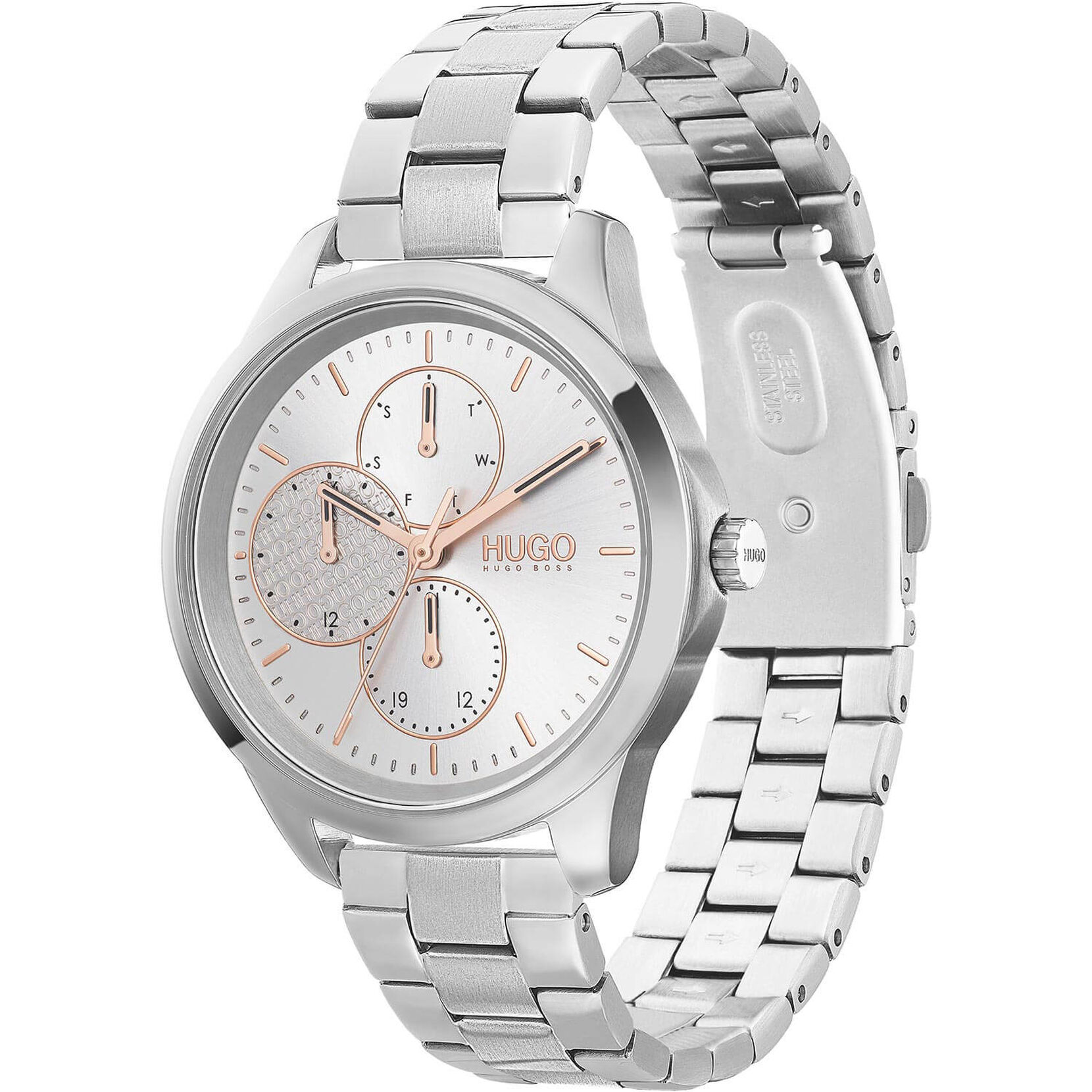 HUGO Ladies #Fearless Stainless Steel Watch