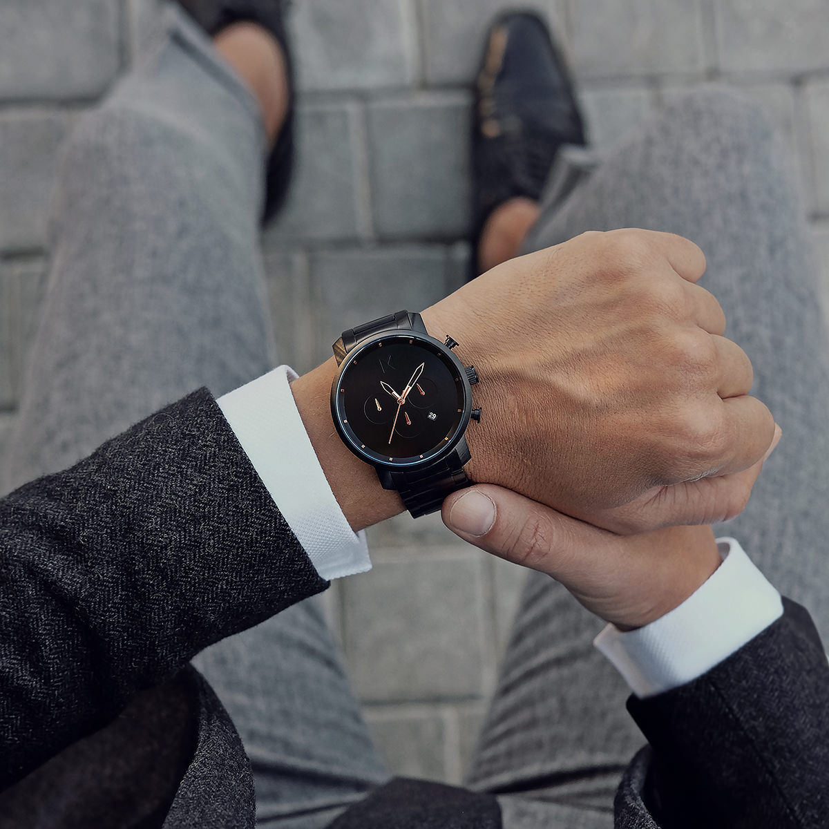 Mvmt chrono black rose store