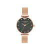  Queen Bee Black Mother of Pearl Rose Gold Mesh 