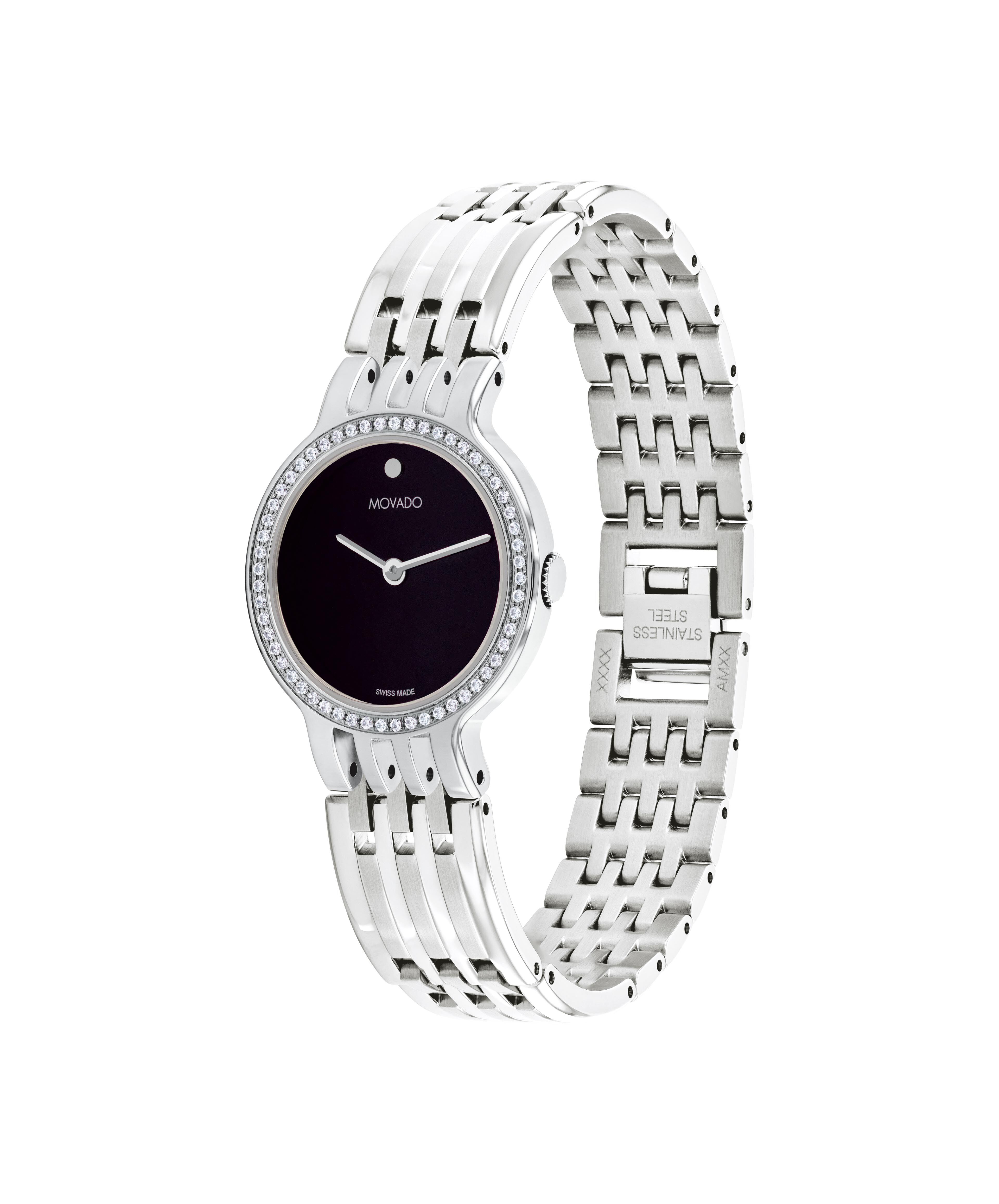 Movado faceto women's diamond watch hot sale