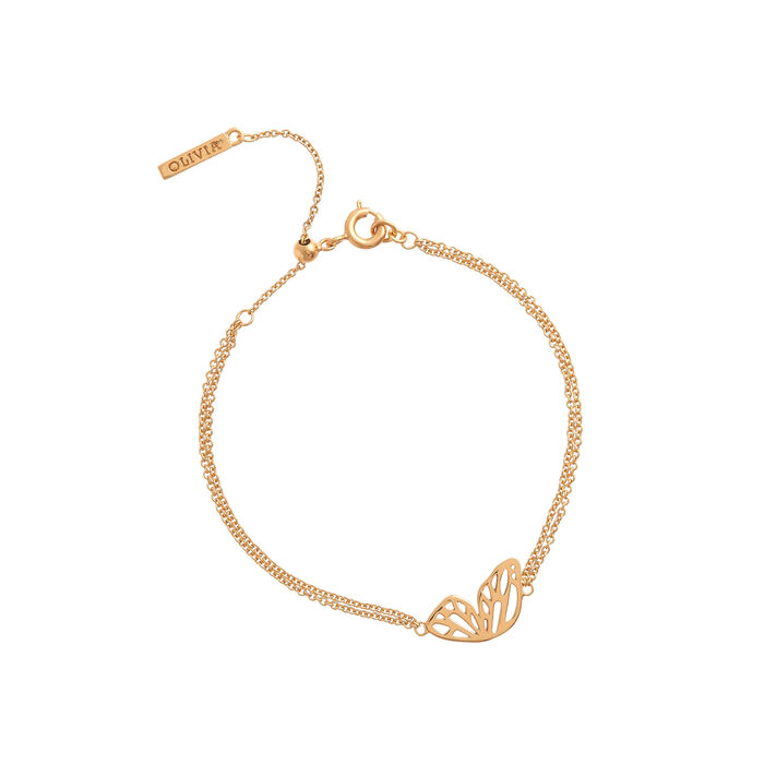 Olivia Burton Butterfly Wing Chain Bracelet Gold