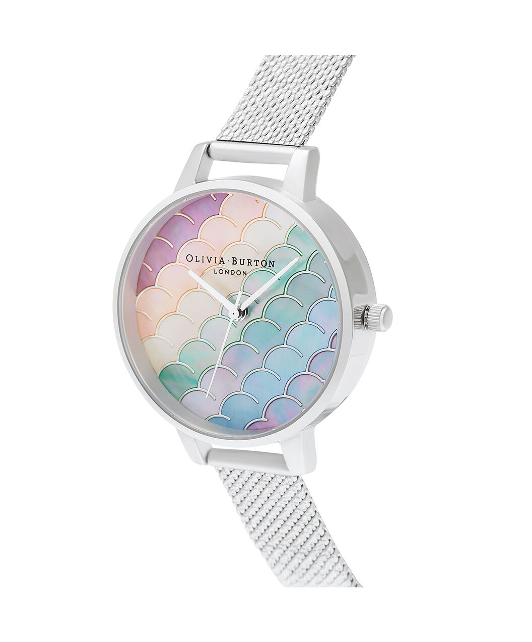 Rainbow bee demi silver boucle mesh new arrivals