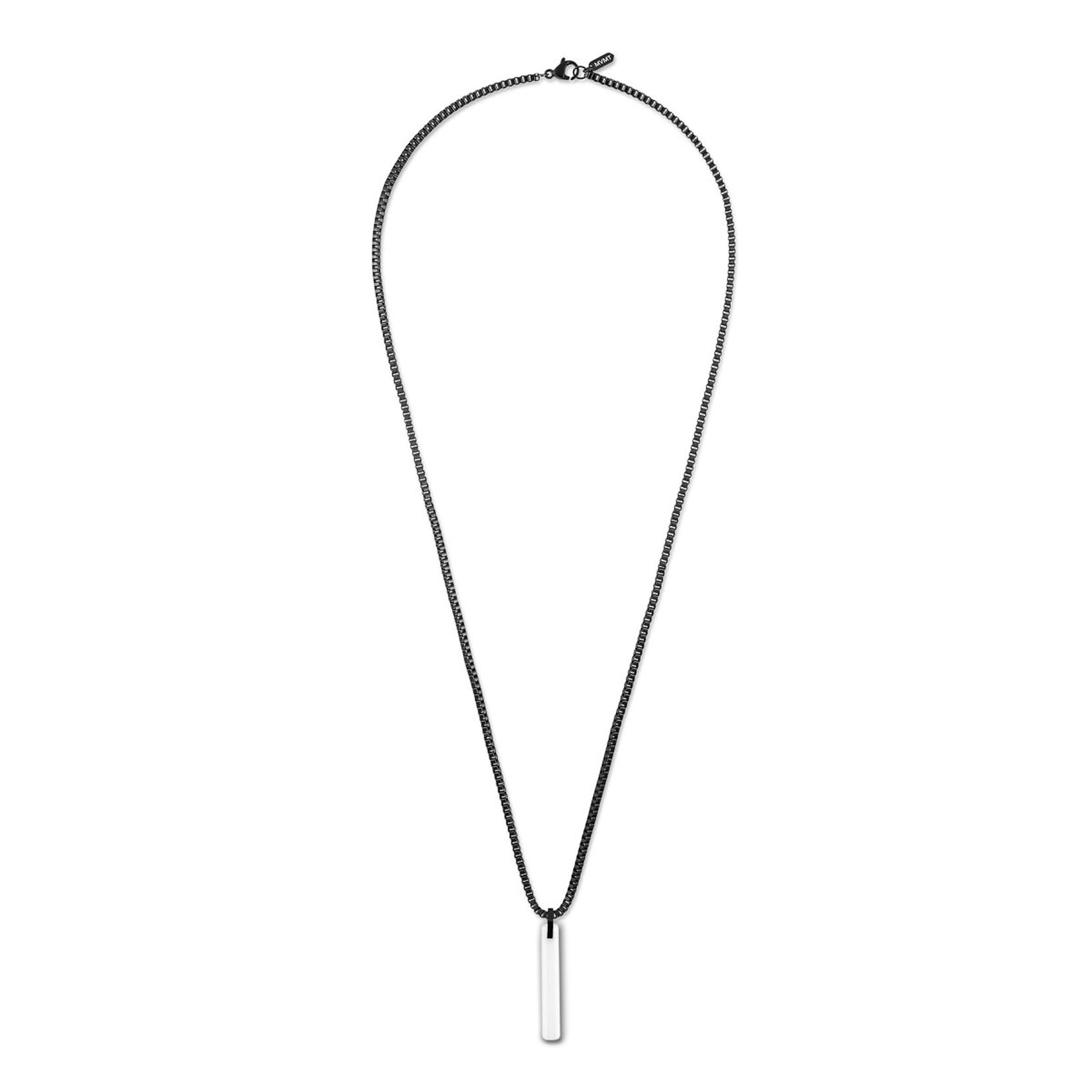 Ceramic Monolith Pendant Men's Necklace