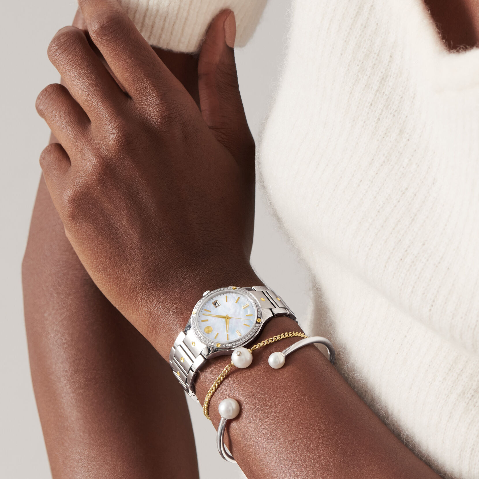 Movado Signature Pearl Chain Bracelet