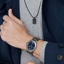 Micro Tag on Cord Men's Necklace