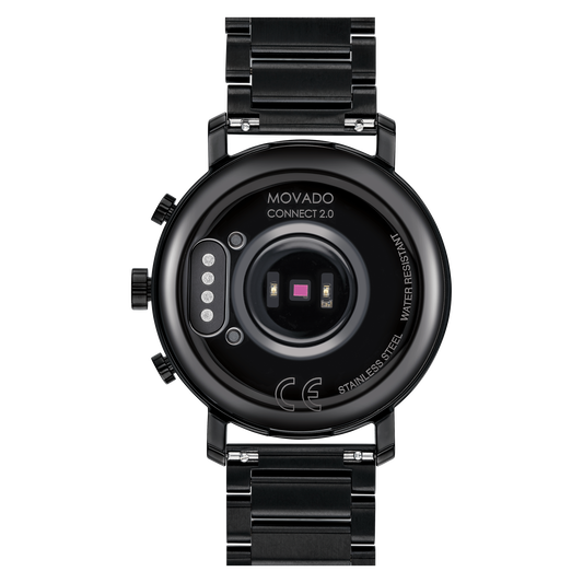 Movado | Movado Connect 2.0 black PVD smart watch with black bracelet