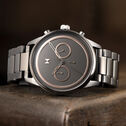 Victor Gunmetal Men's Watch, 43mm