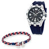Men's Watch & Bracelet Gift Set, 48mm
