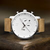 White Caramel Chronograph Men's Watch, 45mm