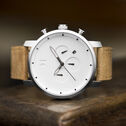 White Caramel Chronograph Men's Watch, 45mm