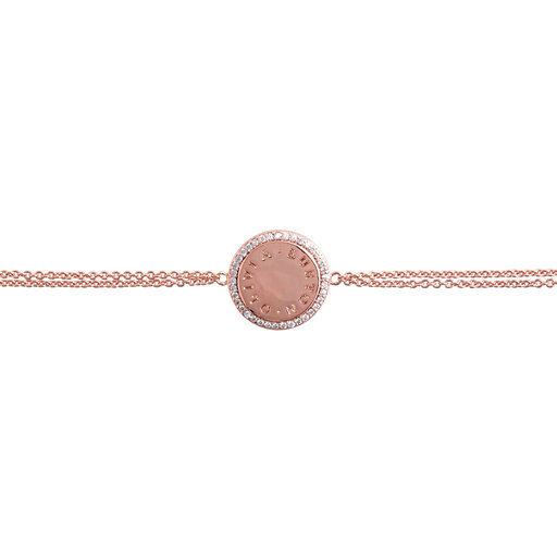 Rose Gold Disc Women's Bracelet