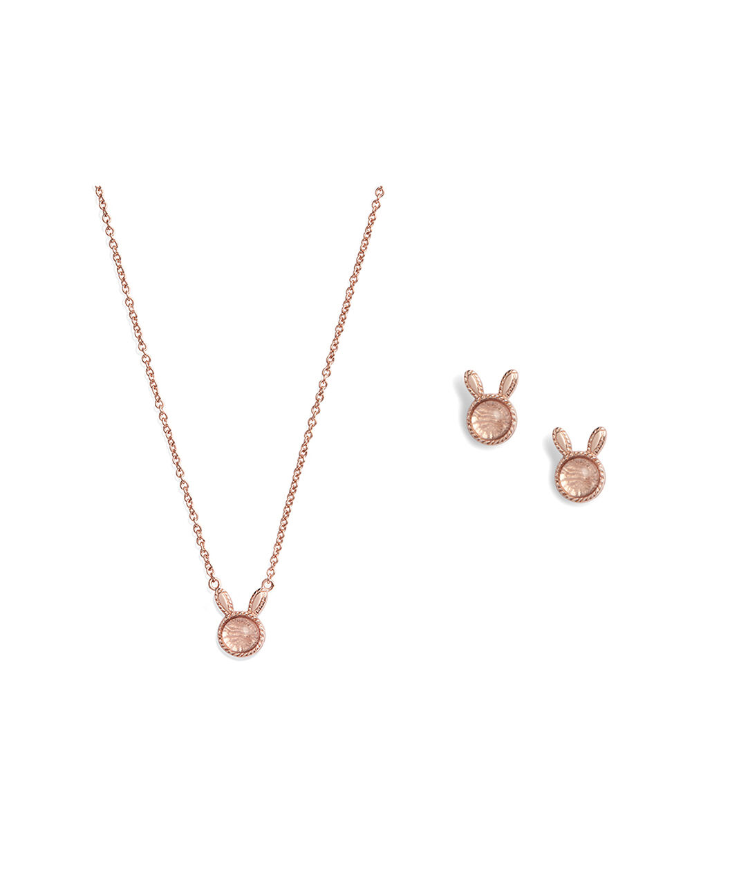 Olivia burton top rose quartz necklace