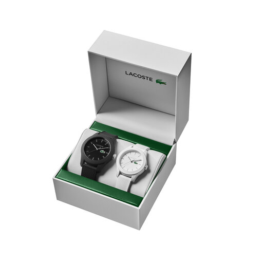 LACOSTE L12.12 HIS AND HERS WATCH GIFT SET, 42MM & 36MM