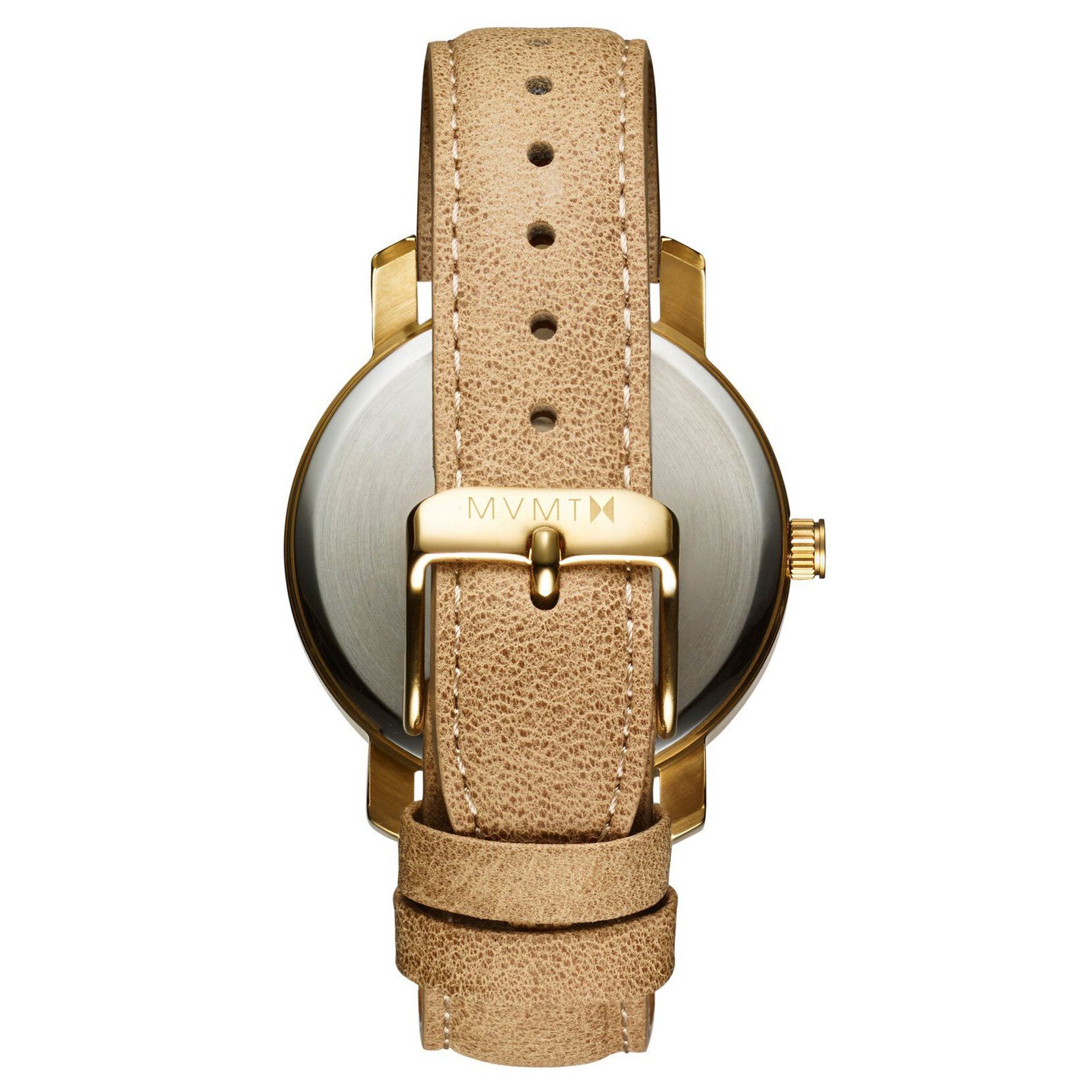 MVMT Gold Pearl/Leather Women's Watch, 38mm
