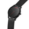 Black Leather Men's Watch, 45mm