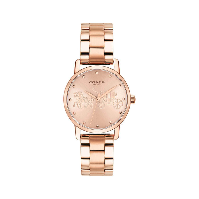 Coach | Movado Company Store| Coach Grand Women's Rose Gold Bracelet Watch