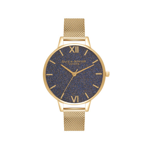 Navy & Gold Women's Watch, 34mm