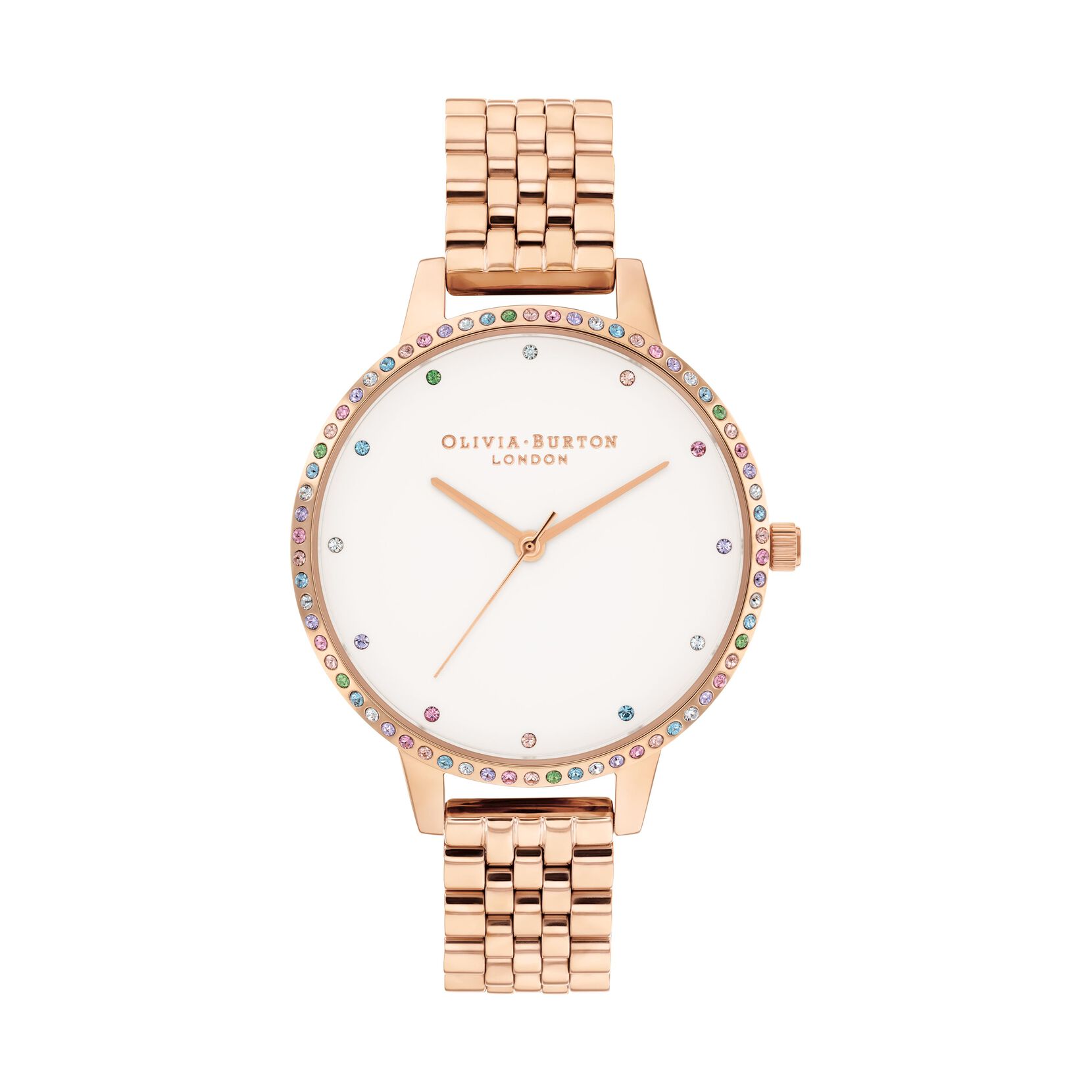 Rainbow Women's Watch & Heart Bracelet Gift Set, 34mm
