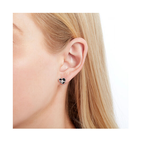 Olivia Burton Love Bug Studs Black & Silver