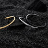 Twist Knurling Cuff Men's Bracelet