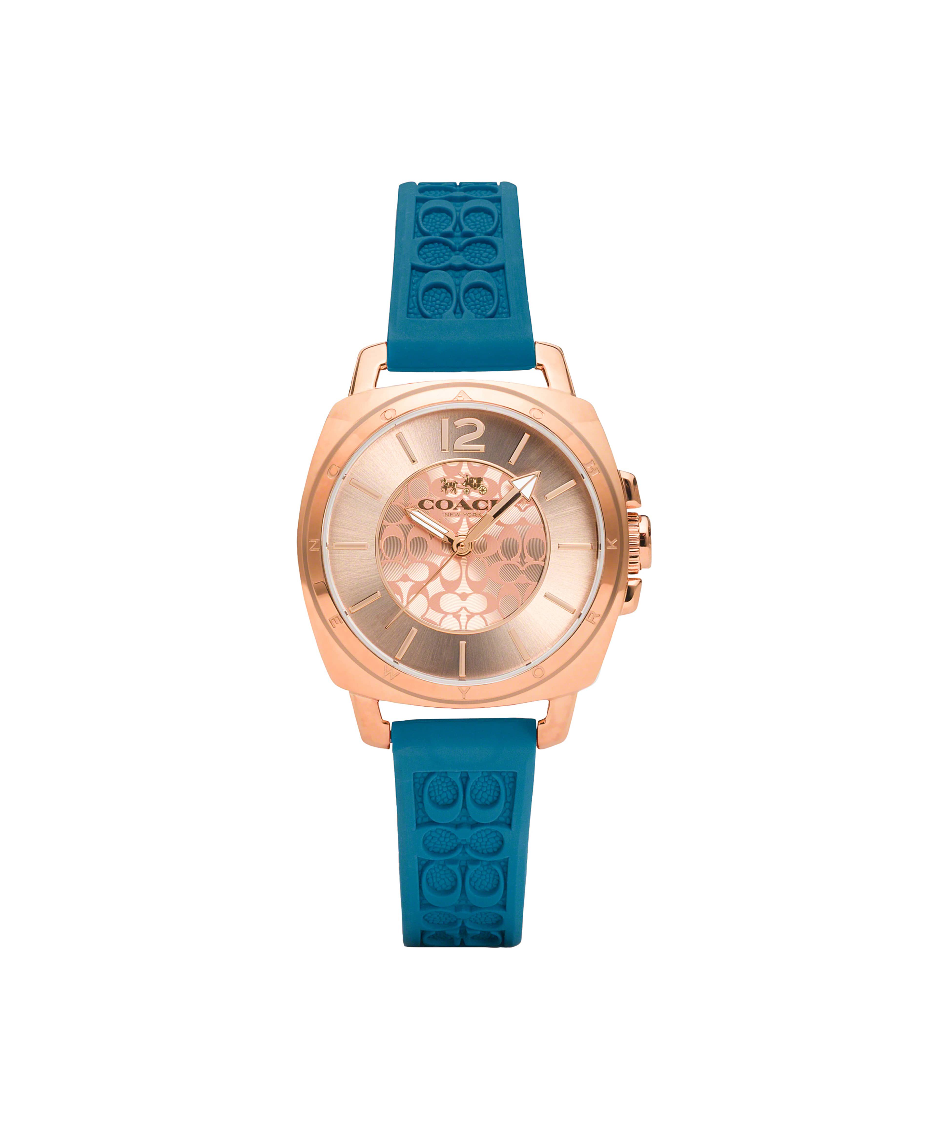 Coach watch rubber strap deals