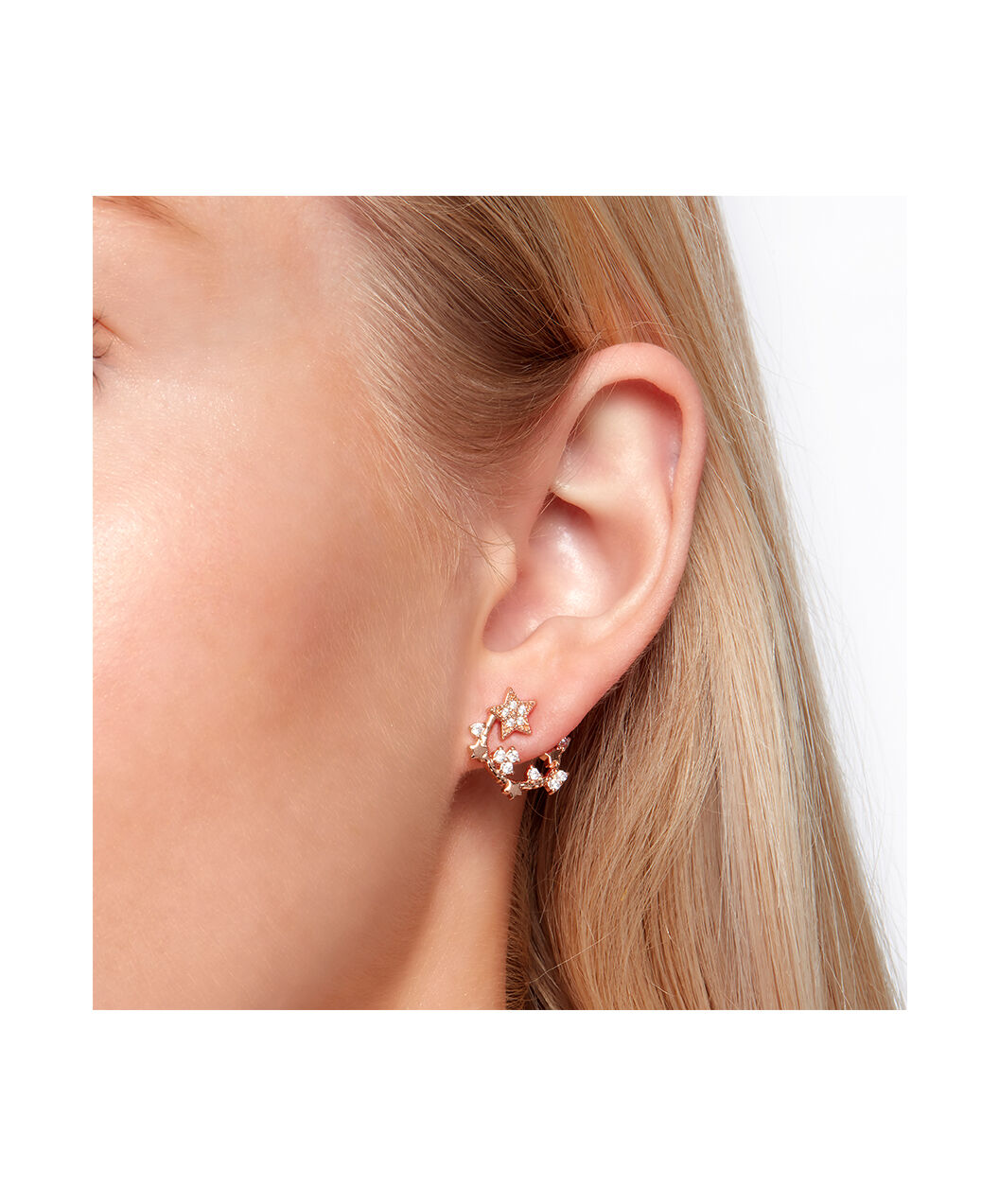 Celestial Rose Gold Star Earrings Olivia Burton London