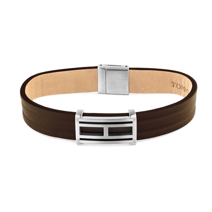 Hilfiger Movado Company |Men's Tommy Hilfiger Leather Bracelet