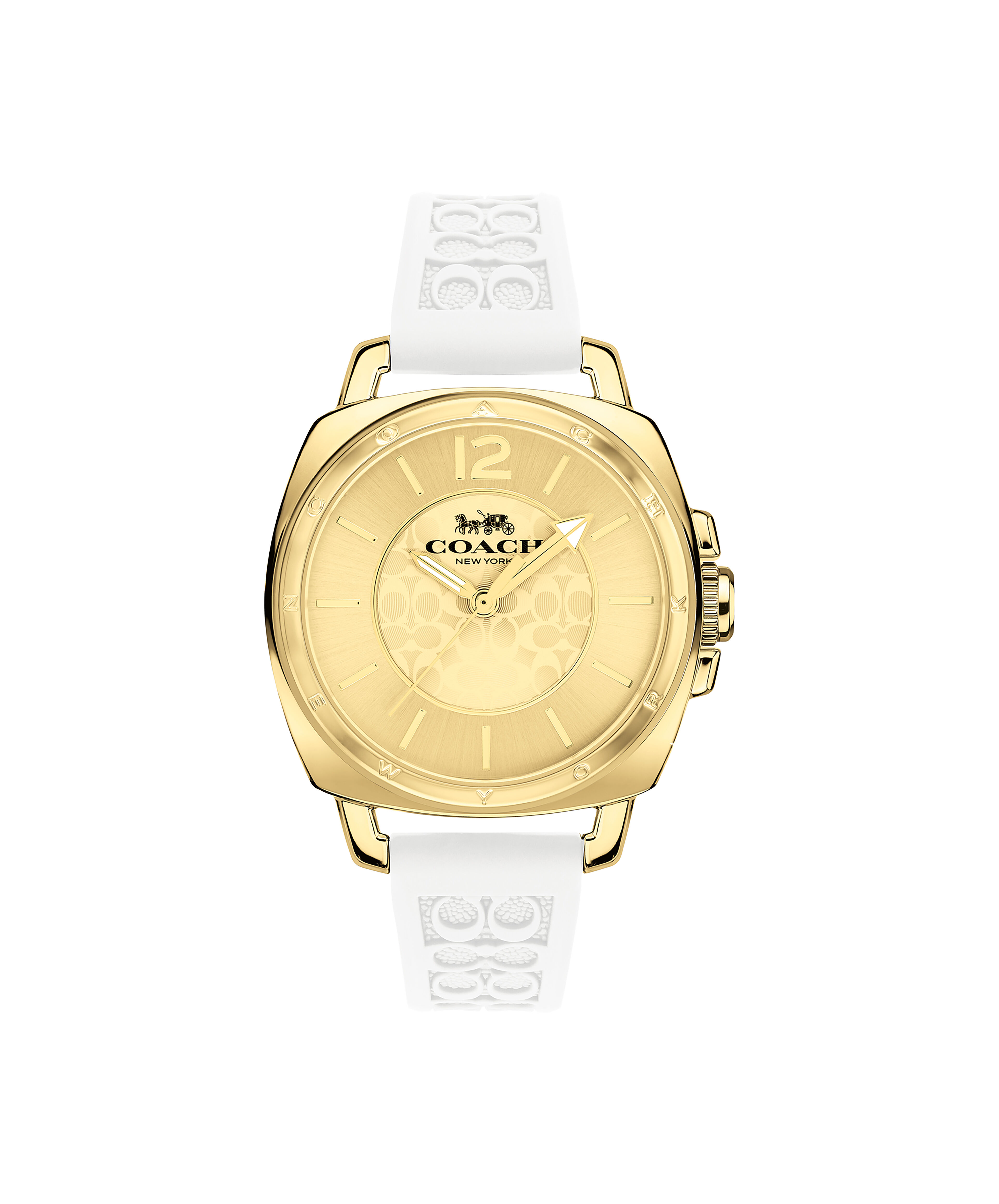 Coach boyfriend watch white 2025